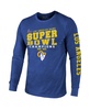 Men's Threads Royal Los Angeles Rams 2-Time Super Bowl Champions Loudmouth Long Sleeve T-shirt