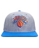 Men's Gray/Blue New York Knicks Classic Logo Two-Tone Snapback Hat