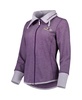 Women's Heathered Purple Baltimore Ravens Sport Sun Fade Full-Zip Sweatshirt