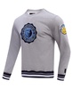 Men's Heather Gray Memphis Grizzlies Crest Emblem Pullover Sweatshirt