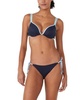 Women's U-Wire Contrast-Trim Bikini Top & String Bikini Bottoms 