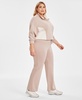 Trendy Plus Size Scuba Wide-Leg Pants, Created for Macy's