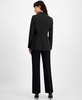 Women's Contrast Tab One-Button Blazer, Created for Macy's 