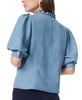 Women's Puff-Sleeve Button-Front Top 