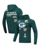 Men's Green Green Bay Packers 4x Super Bowl Champions Pullover Hoodie