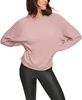 Women's Pebble Textured Knit Crew Neck Pullover Top