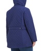 Plus Size Hooded Stand-Collar Quilted Coat