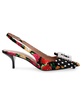 Birdie Floral Slingback Bow Pumps