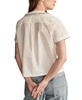 Women's Cotton Embellished Peter Pan Collar Shirt