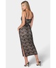 Women's V-Neck Lace Maxi Dress