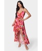 Women's Printed Ruffle Wrap Dress