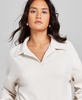 Women's Polo Collar Scuba Pullover, Created for Macy's