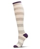 Women's Shaded Stripes Cashmere Blend Knee High Socks