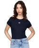 Women's Badge Logo Ribbed T-Shirt