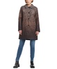 Women's Hooded Leopard-Print A-Line Raincoat