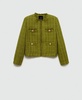 Women's Jewel Buttons Tweed Jacket