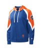 Women's Royal, Orange New York Mets Hail Mary Full-Zip Hoodie