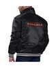 Levi’s x Starter Men's Black Cincinnati Bengals Silver Tab Trucker Full-Snap Jacket