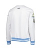 Men's LA Chargers White Mash Up Pullover Sweatshirt