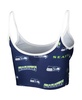 Women's College Navy Seattle Seahawks Breakthrough Allover Knit Lounge Bralette