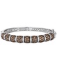 Chocolate Diamond & Vanilla Diamond Pavé Bangle Bracelet (7-1/20 ct. t.w.) in 14k White Gold