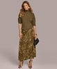 Women's Crushed Velvet Midi Skirt