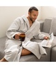 Pure Cotton Men Terry Cloth Bathrobe Super Absorbent Hotel Spa Robe