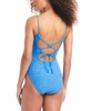 Women's Textured Tie-Back One-Piece Swimsuit, Created for Macy's