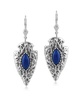 Fritz Casuse Sterling Silver Arrowhead and Lapis Lazuli Gemstone Lever Back Earrings