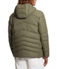 Men's Quilted Faux Leather Hooded Jacket