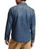 Men's Double Snap Long Sleeve Western Denim Shirt