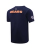 Men's Navy Chicago Bears Retro Striper T-Shirt