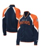 Women's Navy Houston Astros Touchdown Raglan Full-Zip Track Jacket