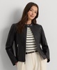 Petite Leather Moto Jacket