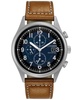 Men's Eco-Drive Chronograph Brown Leather Strap Watch 42mm CA0621-05L