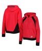 Women's Red Carolina Hurricanes Wishbone Half-Zip Hoodie