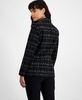 Women's Metallic Plaid One-Button Blazer, Created for Macy's