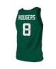 Men's Threads Aaron Rodgers Green New York Jets Player Name and Number Tri-Blend Tank Top