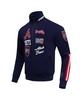 Men's Navy Atlanta Braves Fast Lane Full-Zip Track Jacket