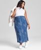 Plus Size Polka Dot Maxi Skirt, Created for Macy's