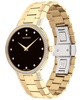 Faceto Men's Swiss Diamond (3/8 ct. t.w.) Gold-Tone PVD Bracelet Watch 39mm