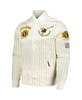 Men's Cream San Diego Padres Cooperstown Collection Pinstripe Retro Classic Satin Full-Snap Jacket