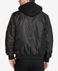 Men's Bomber Jacket with Removable Hooded Inset