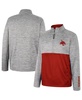 Men's Gray Texas State Bobcats John Half-Zip Jacket