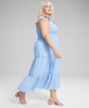 Trendy Plus Cotton Ruffle-Trim Tiered Maxi Dress, Created for Macy's