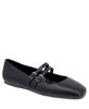 Women's Harisa Slip-On Buckle Square Toe Mary Jane Ballet Flats