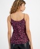 Women's Satin Animal-Print Drape-Neck Top, Exclusively at Macy's