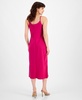 Women's Cowl-Neck Spaghetti Strap Side-Slit Dress, Created for Macy's