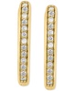 EFFY® Diamond Oval Hoop Earrings (1/6 ct. t.w.) in Gold-Plated Sterling Silver