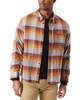 Men's Classic Fit Plaid Button-Front Stretch Flannel Shirt